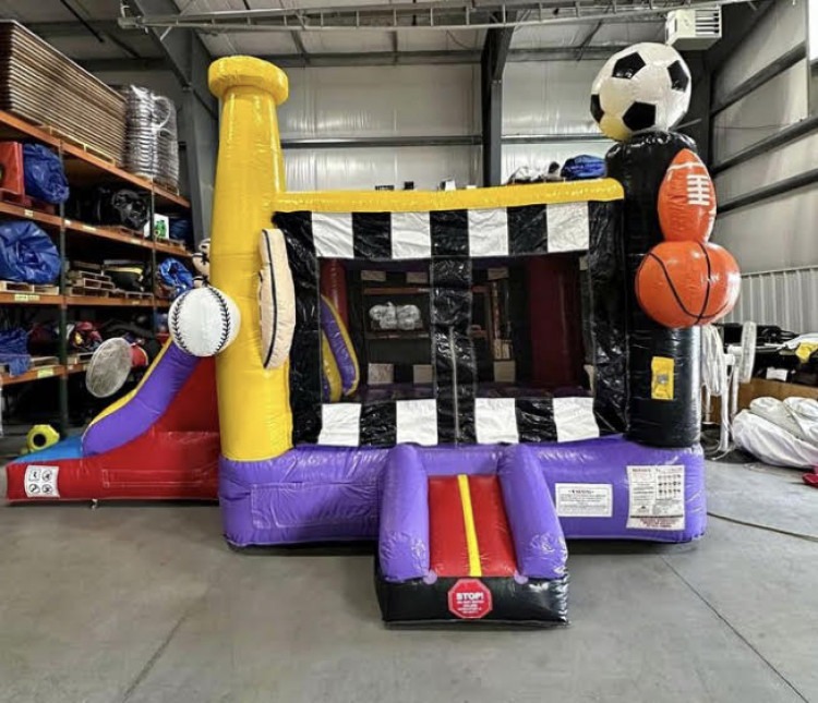 Sports Combo Slide Bounce House